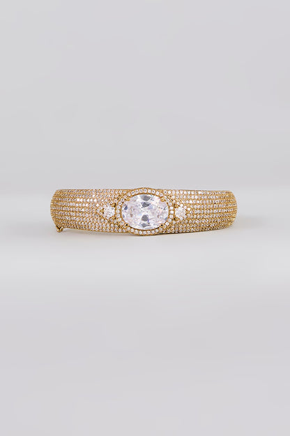 White Finish Zircon Bracelet