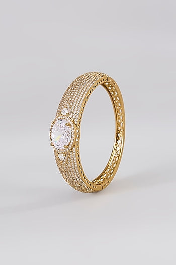 White Finish Zircon Bracelet