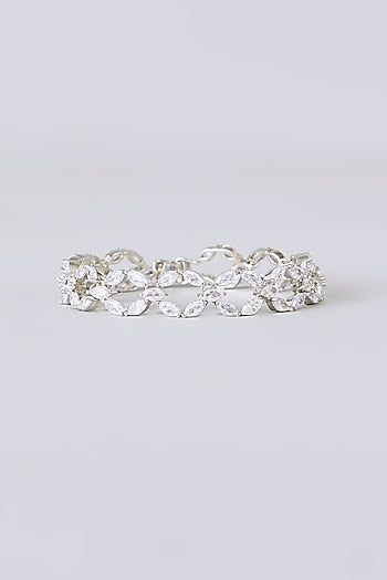 White Finish Zircon Bracelet