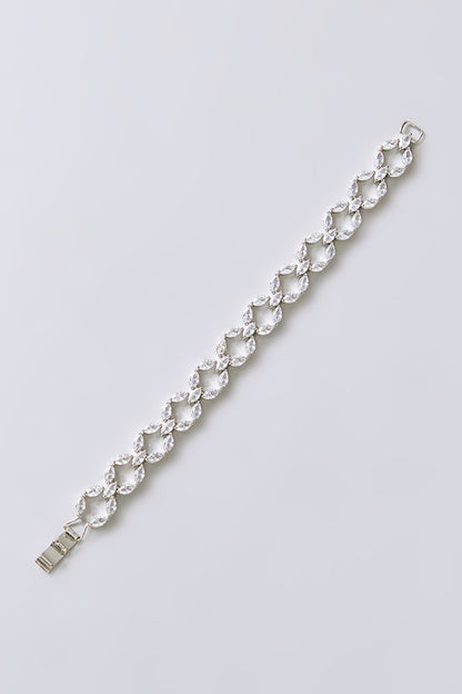 White Finish Zircon Bracelet
