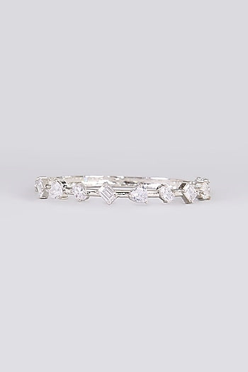 White Finish Zircon Bracelet