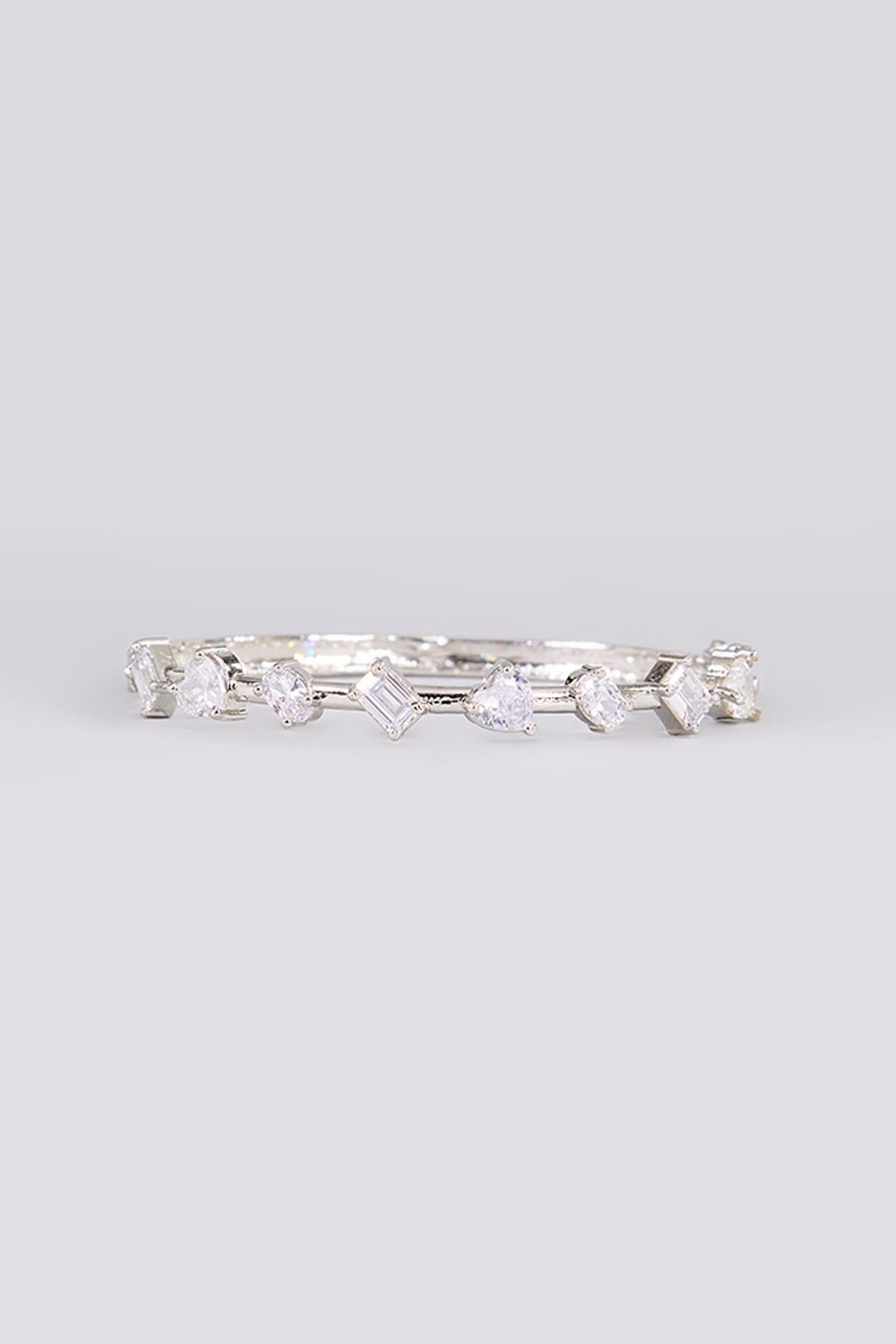 White Finish Zircon Bracelet