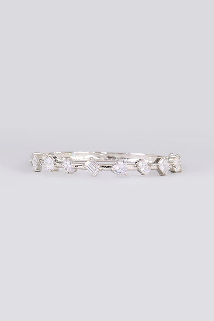 White Finish Zircon Bracelet