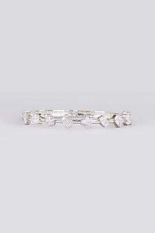 White Finish Zircon Bracelet