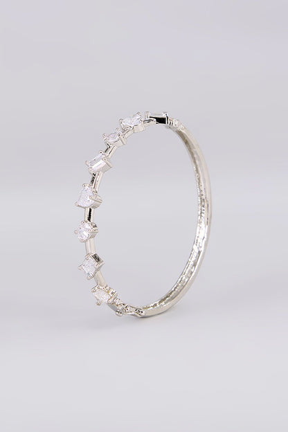 White Finish Zircon Bracelet