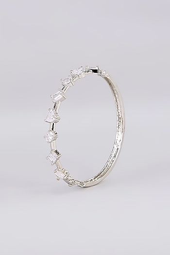 White Finish Zircon Bracelet