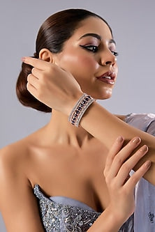White Finish Zircon Bracelet