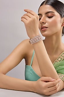 White Finish Zircon Bracelet