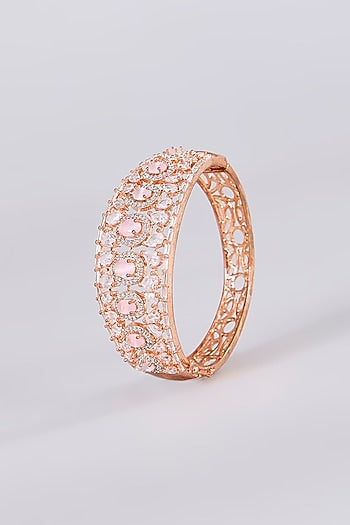 White Finish Zircon Bracelet