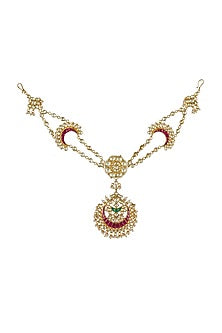 Gold Plated Kundan Headband