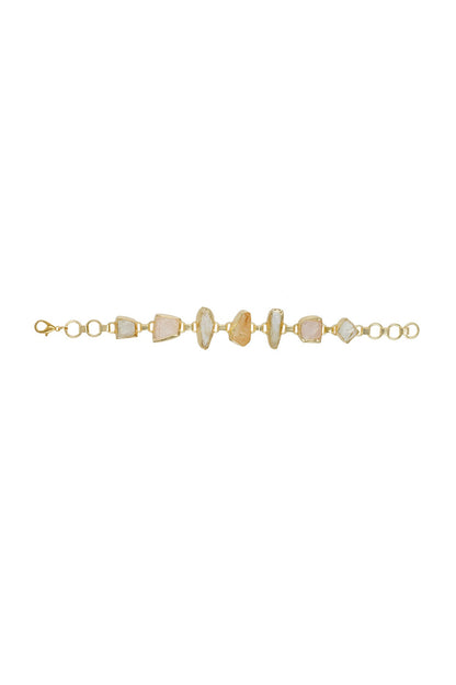 Gold Plated Onyx Bracelet