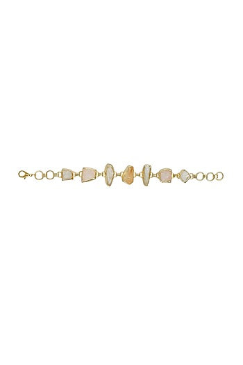 Gold Plated Onyx Bracelet