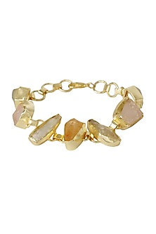 Gold Plated Onyx Bracelet