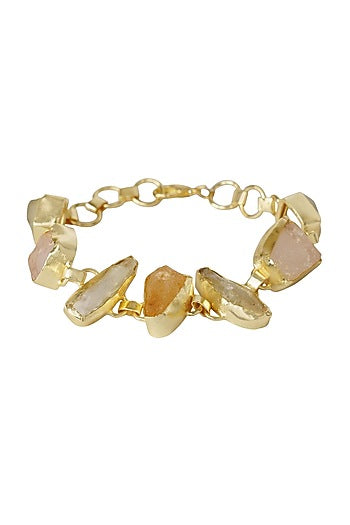 Gold Plated Onyx Bracelet