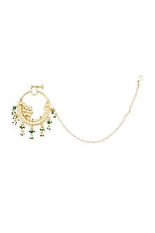Gold Plated Kundan Polki Nath