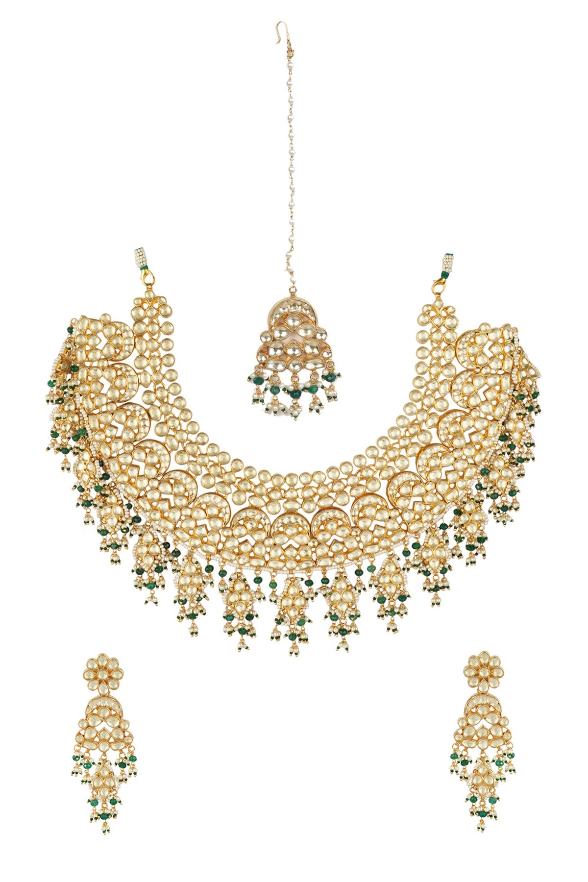 Gold Plated Pearl Necklace Set