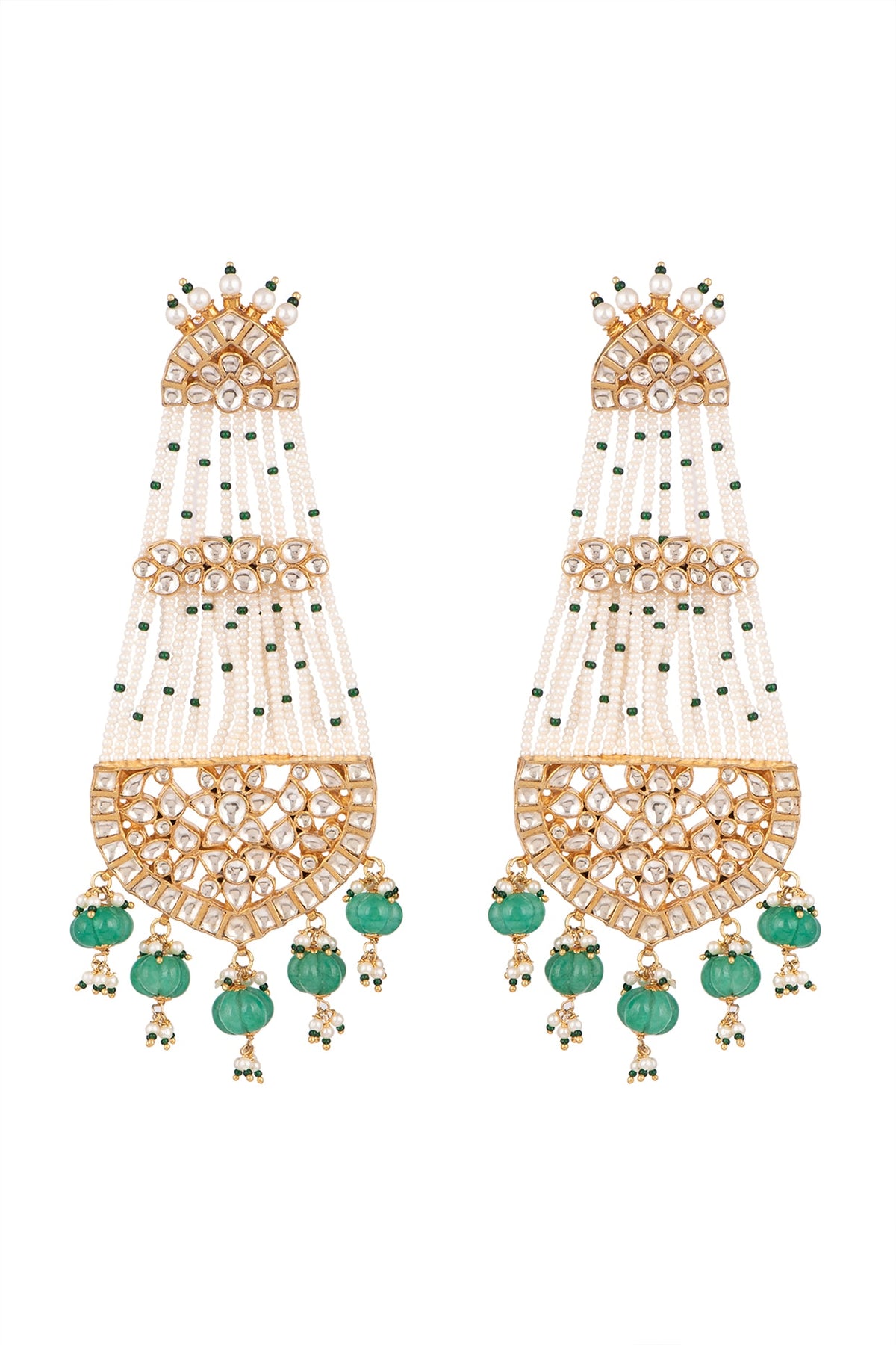 Gold Plated Pearl Pasa Earrings
