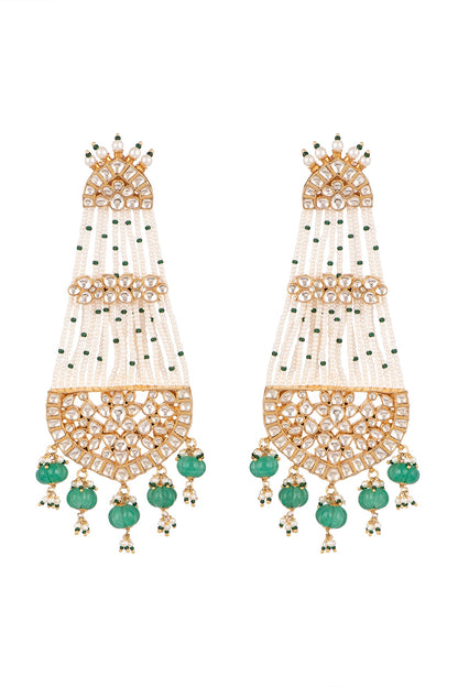 Gold Plated Pearl Pasa Earrings