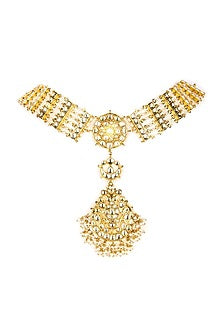 Gold Plated Kundan Polki Matha Patti