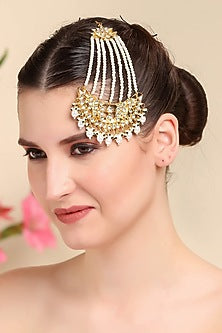 Gold Plated Kundan Polki Passa