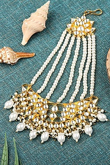 Gold Plated Kundan Polki Passa