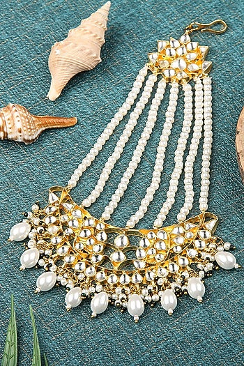 Gold Plated Kundan Polki Passa
