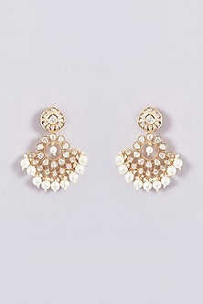 Gold Plated Kundan Polki Necklace Set