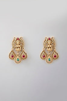 Gold Finish Kundan Polki & Beaded Necklace Set