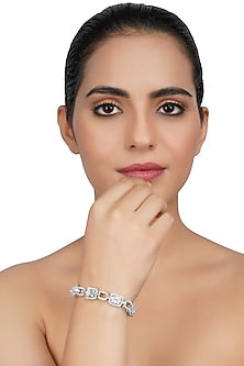 Silver Finish Bracelet In Alloy