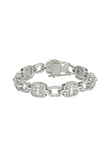 Silver Finish Bracelet In Alloy