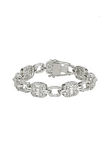 Silver Finish Bracelet In Alloy