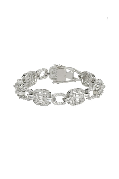 Silver Finish Bracelet In Alloy