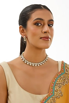 Two-Tone Finish Necklace Set