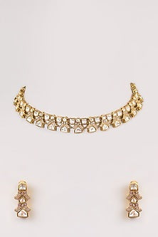 Two-Tone Finish Necklace Set