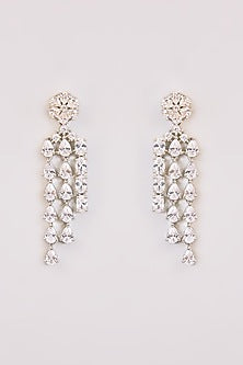 White Finish Kundan Polki & Grey Stone Necklace Set