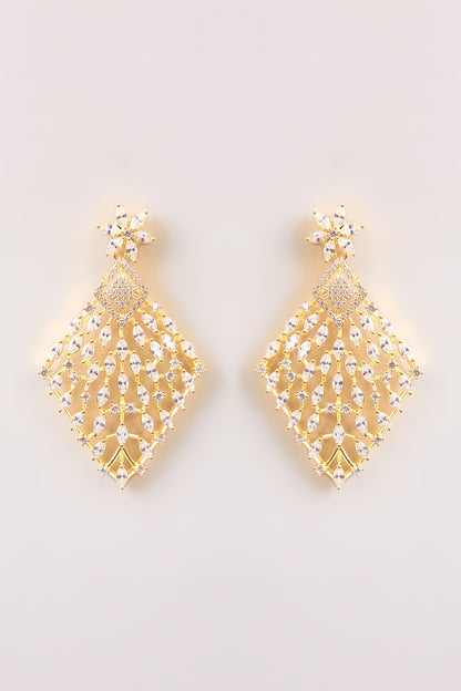 Gold Finish Pearl Necklace Set