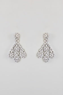 White Finish Zircon Necklace Set