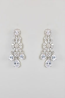 White Finish Zircon Necklace Set