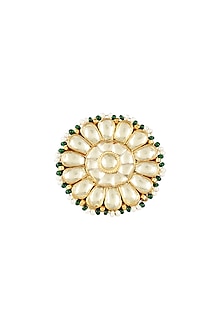 Gold Plated Pearl Drop Ring