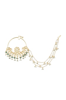 Gold Plated Kundan Nath