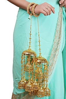 Gold Finish Ghungroo Kaleeras