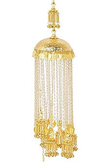 Gold Finish Ghungroo & Pearl Kaleeras