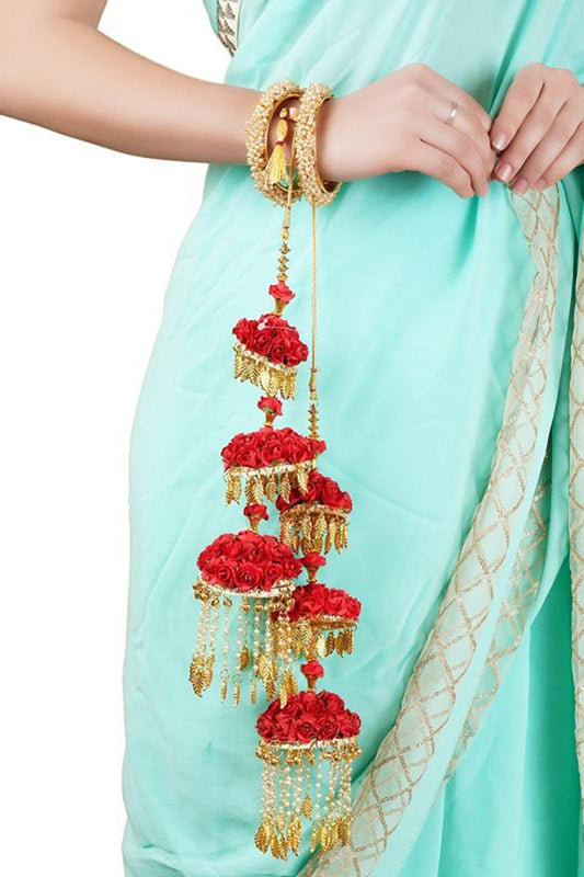 Gold Finish Kaleeras In Alloy