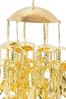 Gold Finish Ghungroo Kaleeras In Alloy
