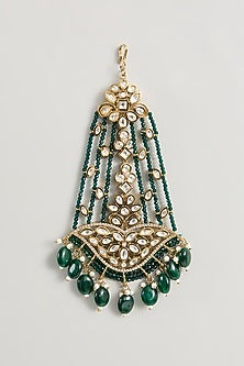 Gold Finish Kundan Polki Pasa