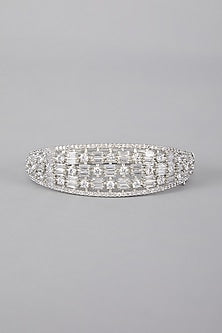 Silver Finish Diamond Bracelet