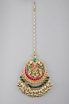 Gold Plated Kundan Maangtikka
