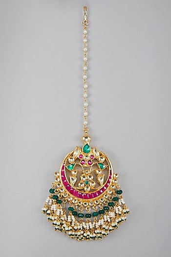 Gold Plated Kundan Maangtikka