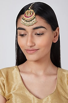 Gold Plated Kundan Maangtikka