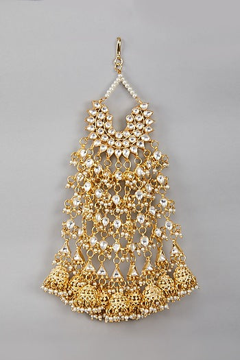 Gold Plated Kundan Pasa